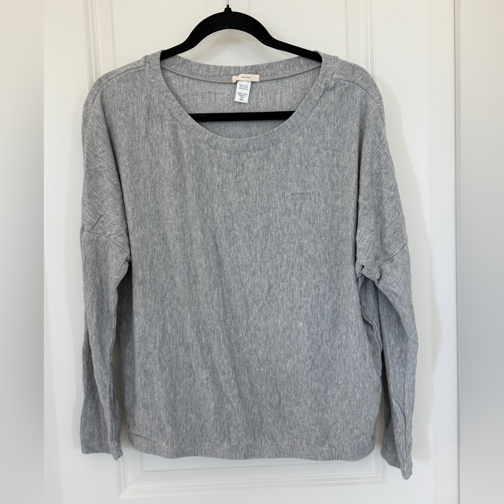 Eberjey Heather Gray Long-Sleeve Pullover